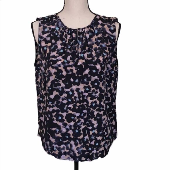 Rebecca Taylor Silk Multicolor Blouse Size 2 - Picture 1 of 14